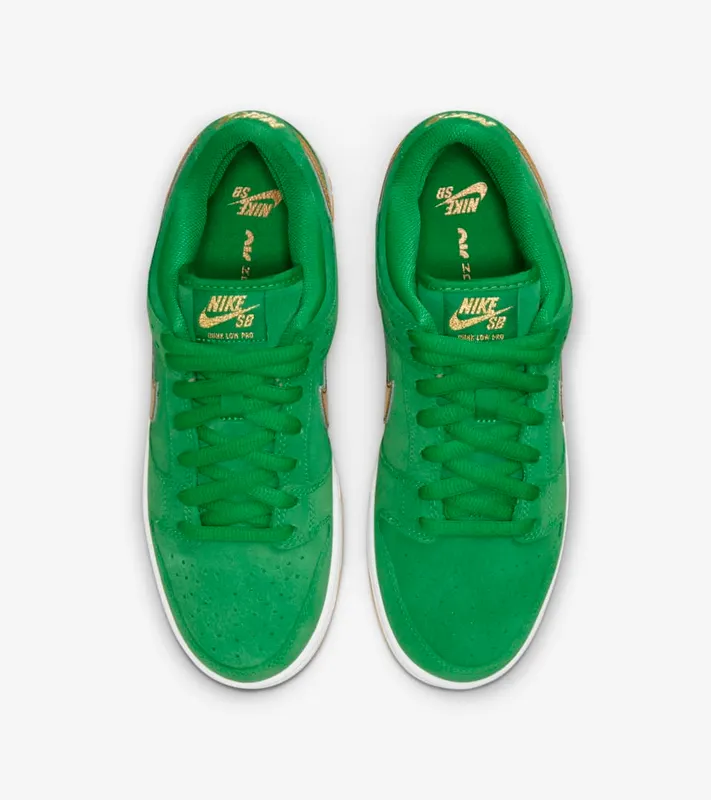 Nike SB Dunk Low Pro St. Patricks Day – “Green / White / Black / Gold” (BQ6817-303)