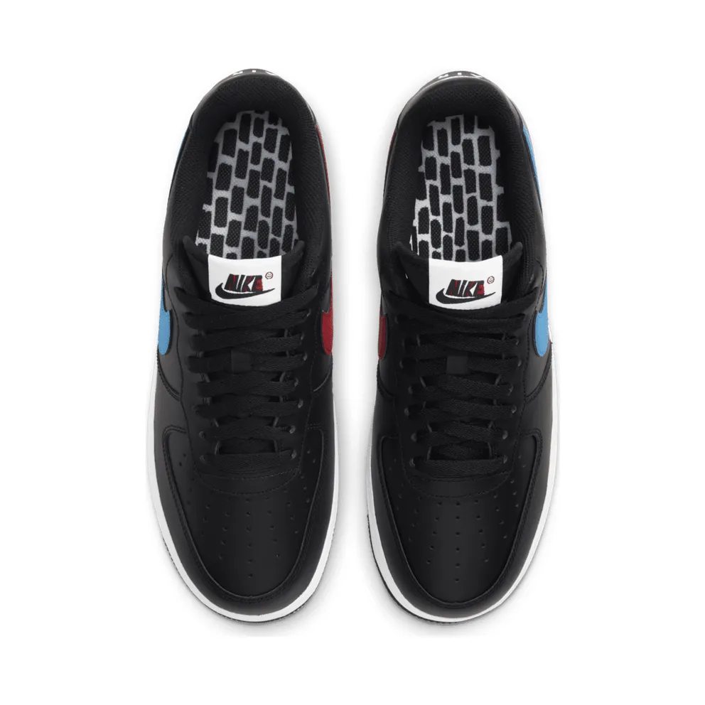 Nike Air Force 1 Low 3D (2020) Black/University Red-White-Photo Blue (CT2816-001)