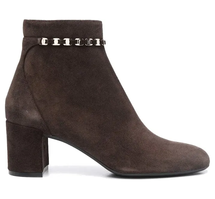 Ferragamo Ghila Suede Ankle Boots Purple (01B954750675)