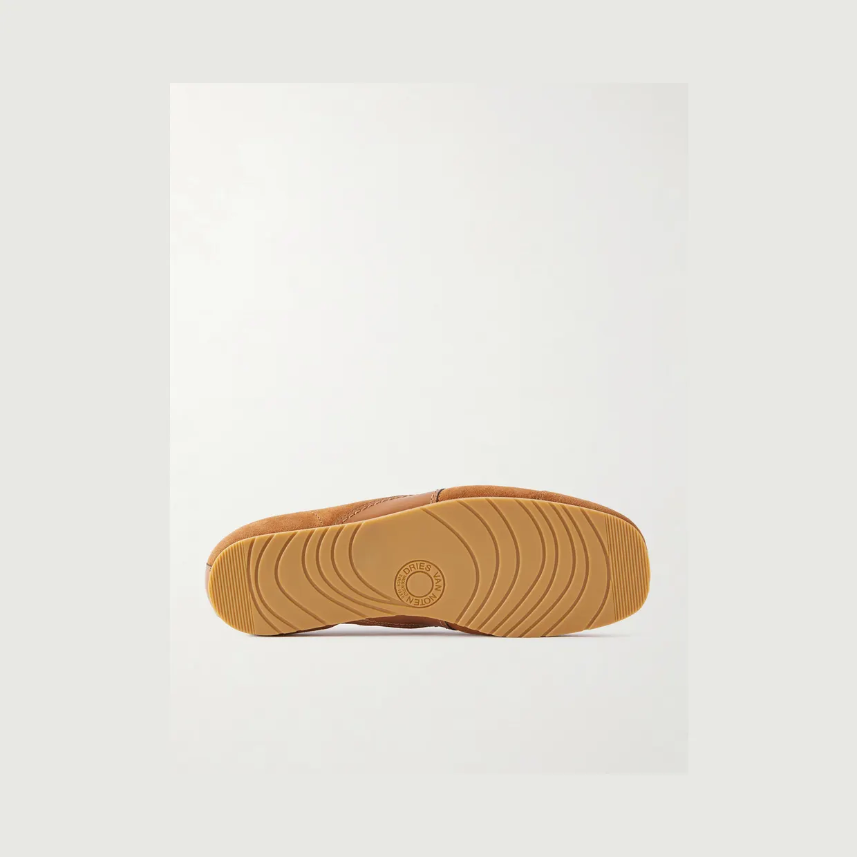 Dries Van Noten Leather-Trimmed Suede Sneakers Tan (262-021700-0126) (3)