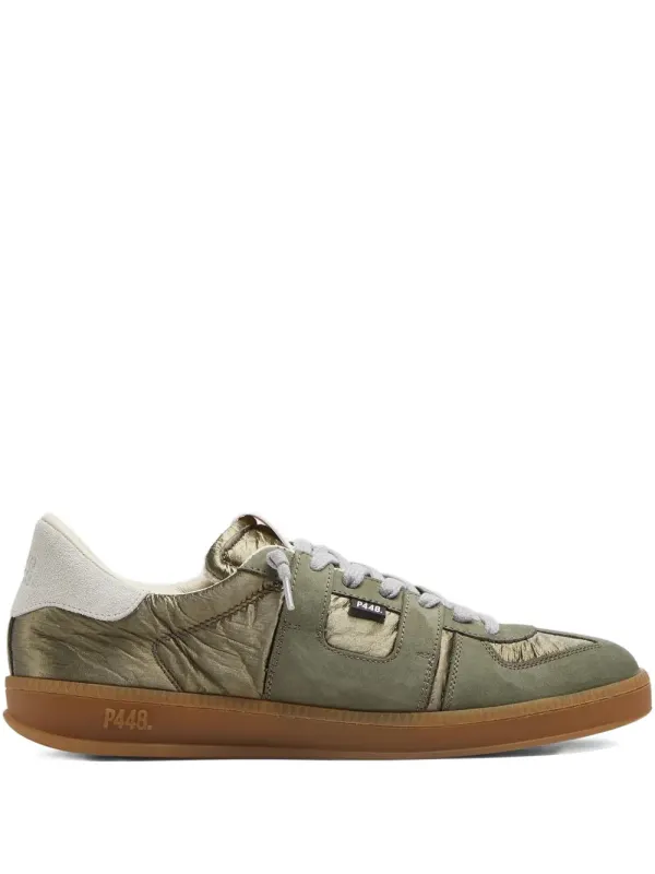 P448 Monza Sneakers mit Einsätzen – Grün (F25MONZA75W)