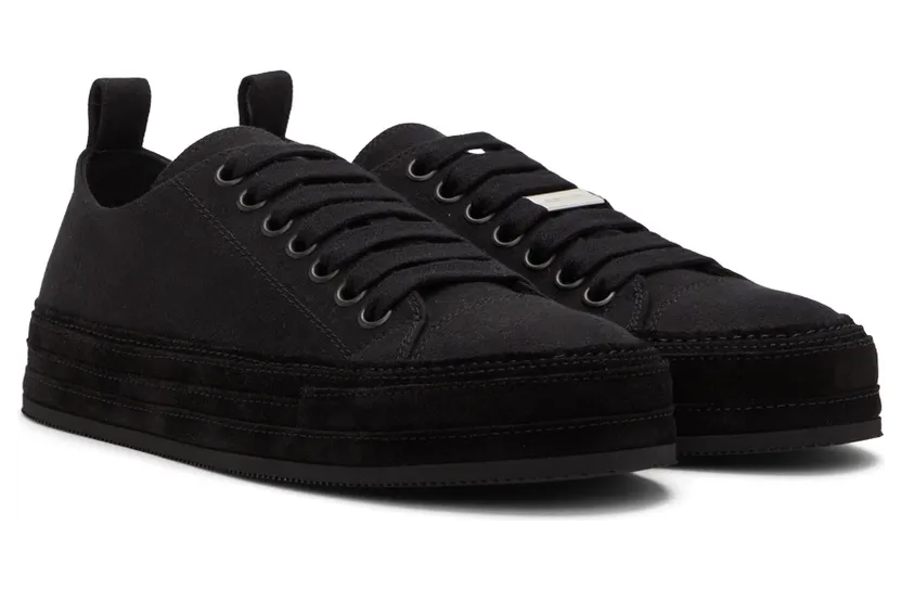 Ann Demeulemeester Black Denim Gert Sneakers (2201-M-N03-185-099) (4)