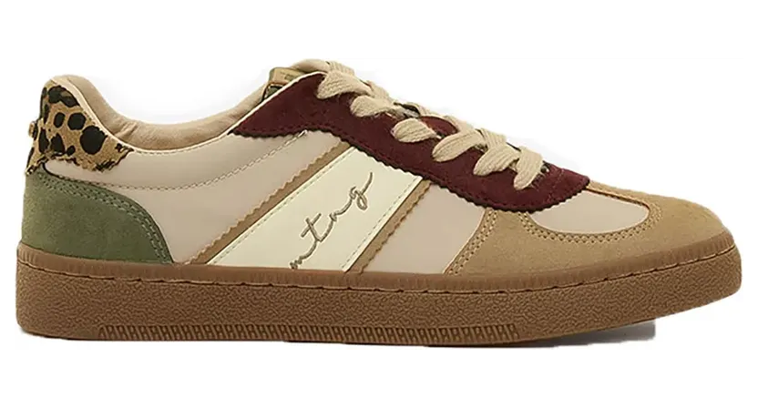 Mtng sneaker Beige / Khaki / Burgundy (60860-C61121)