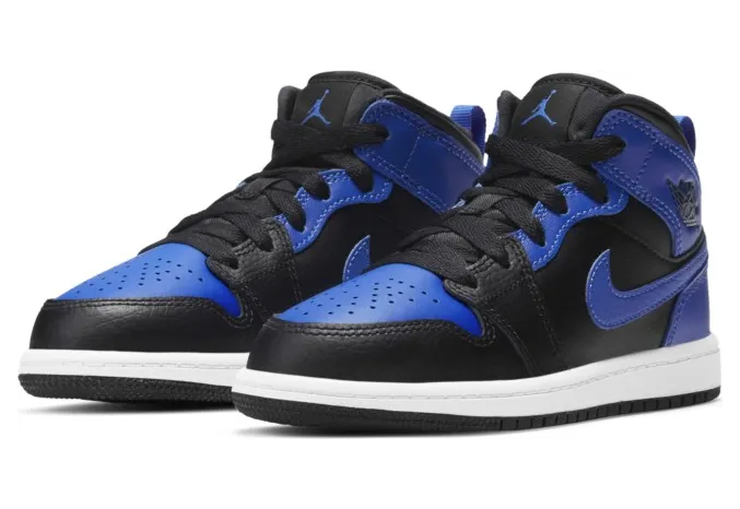 Air Jordan 1 Mid PS ‘Hyper Royal’ Black/Hyper Royal/White (640734-077)