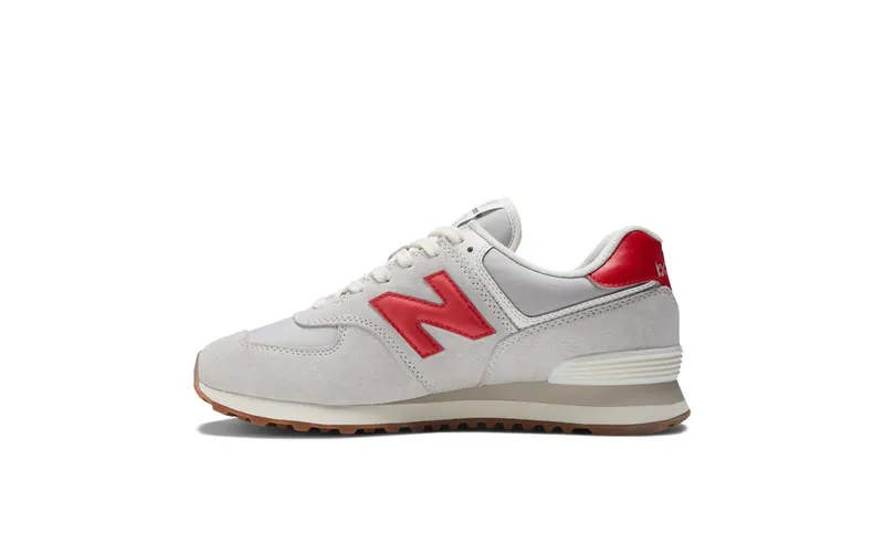 New Balance 574 White Red Grey Gum (U574RF2)