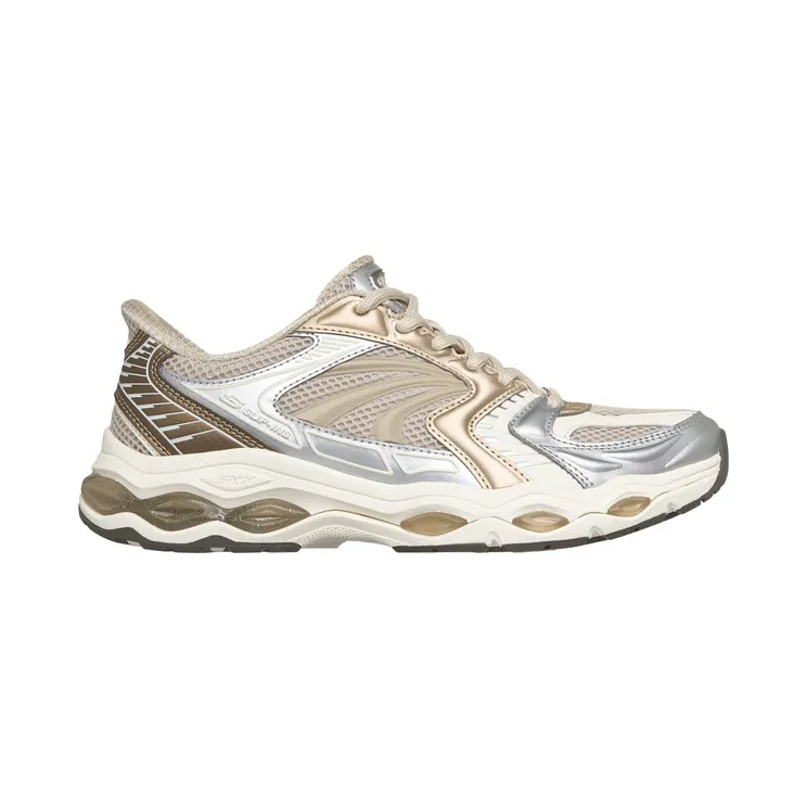 Skechers Slip-ins: Skech-Gel – Retro Pulse Natuurlijk/Goud