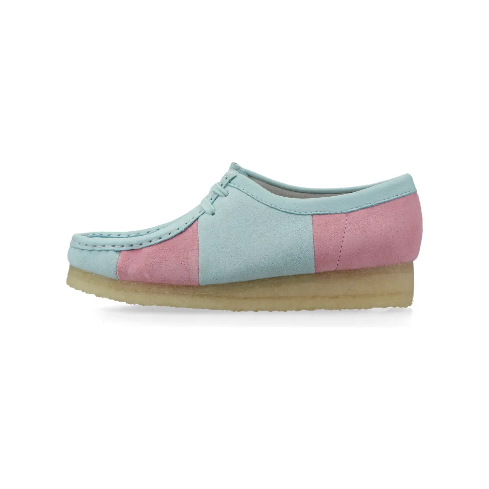Clarks Originals Wallabee Pale Blue Stripe