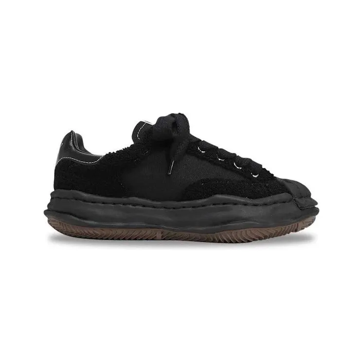 Maison Mihara Yasuhiro Blakey Low OG Sole Shell Toe Canvas Sagara Black (A08FW712)