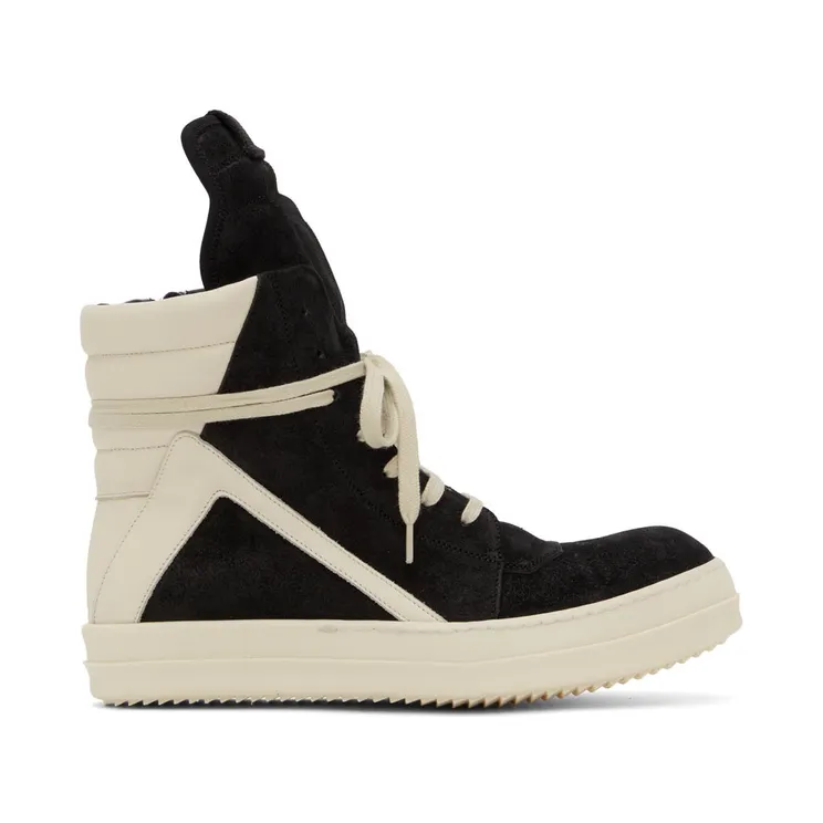 Rick Owens Gray Geobasket Sneakers (RU02B2894 LCC)