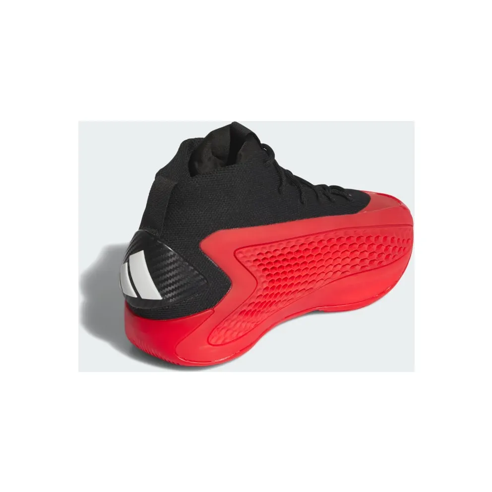 Adidas Anthony Edwards 1 Mid Basketball Core Black / Red / Cloud White (IG6669)