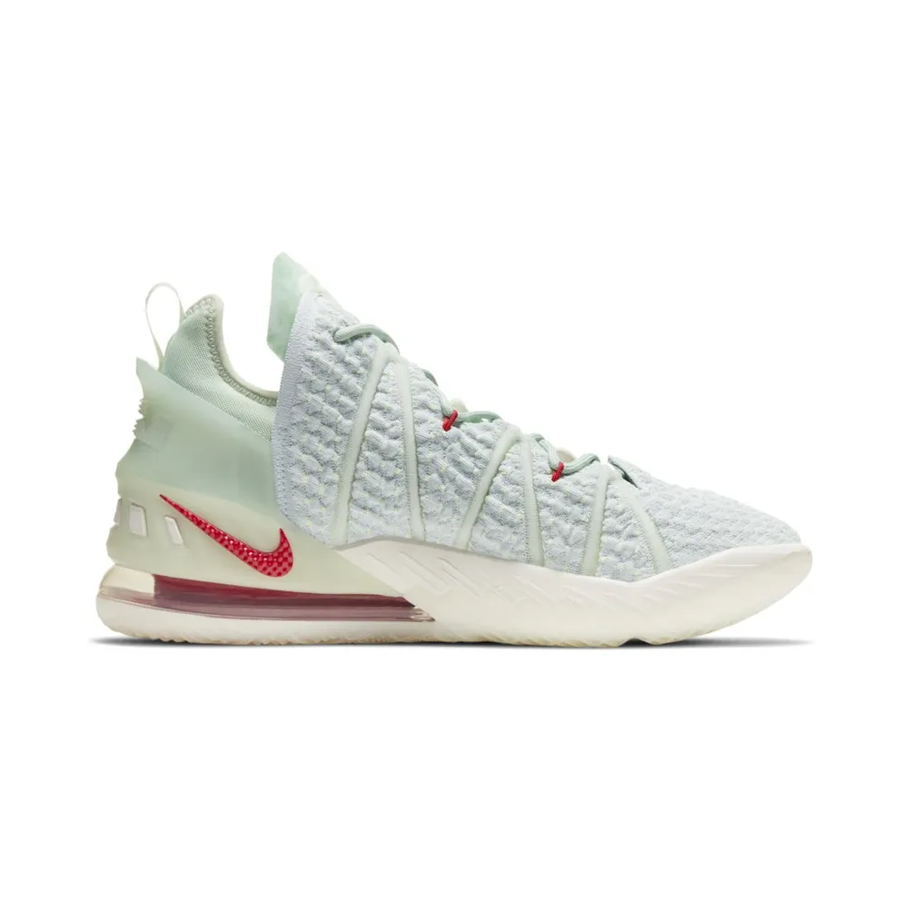 Nike LeBron 18 Empire Jade White/Jade Ice-Red (DB7644-002)