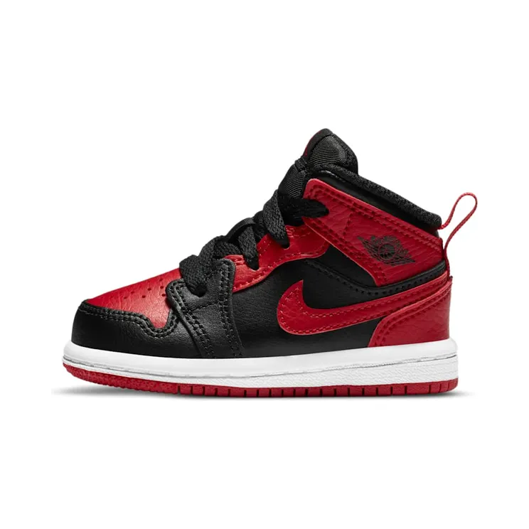 Air Jordan 1 Mid TD ‘Banned’ Black/University Red/Black/White (640735-074)