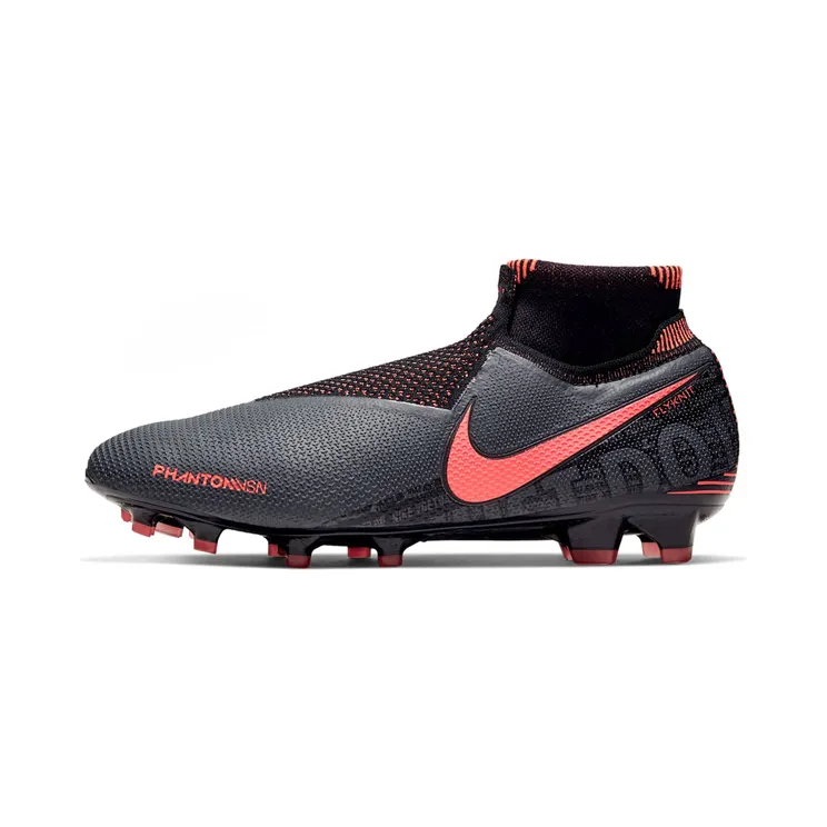 Nike Phantom Vision Elite DF FG “Dark Grey / Black / Bright Mango” (AO3262-080)