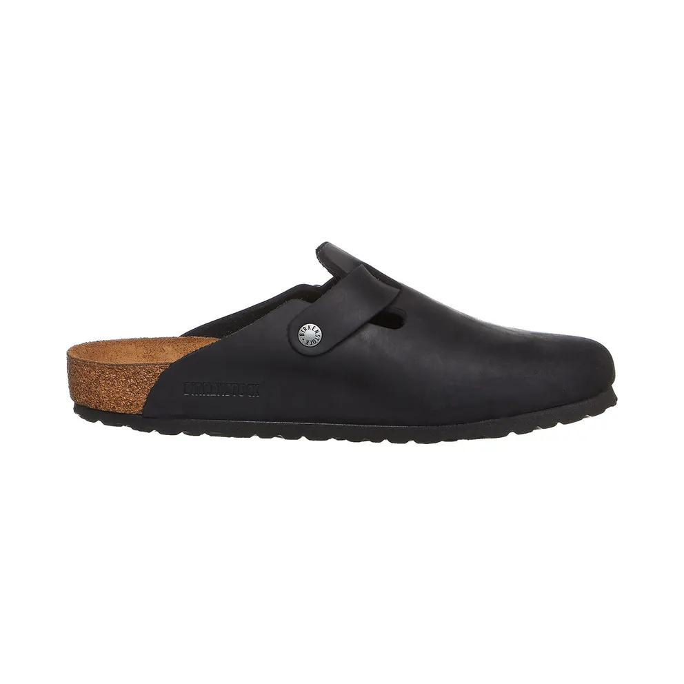 Birkenstock Boston Clog “Oiled Leather – Black” (0059461)