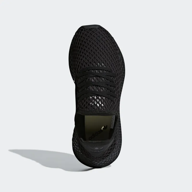 adidas Deerupt Core Black (Youth) Core Black/Core Black/Footwear White (B41877)