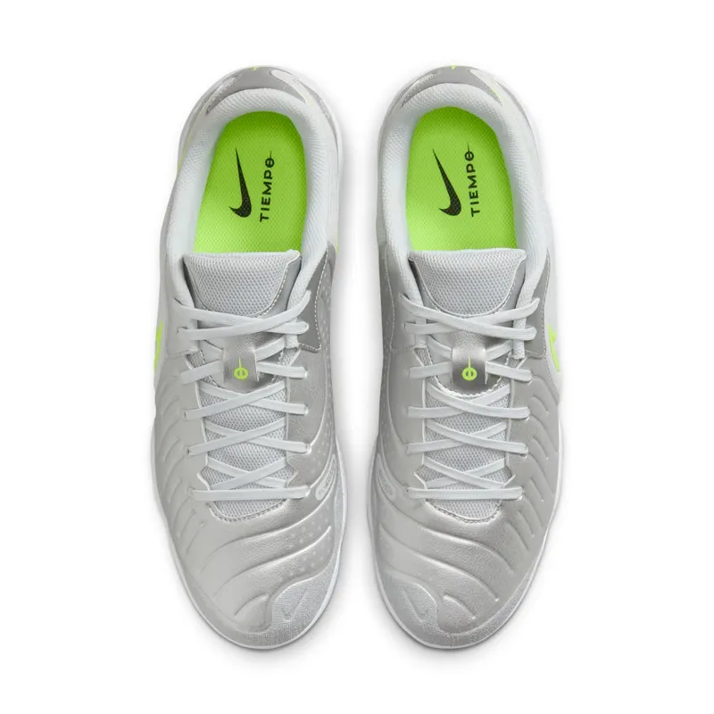Nike Tiempo Legend 10 Academy IC Metallic Silver Volt White (DV4341-001)