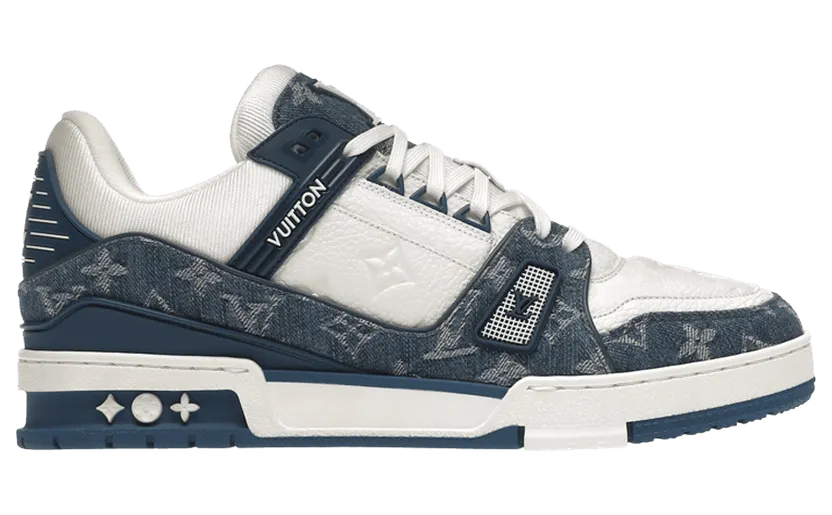 Louis Vuitton LV Trainer Monogram Denim White Blue (1A9JGZ)