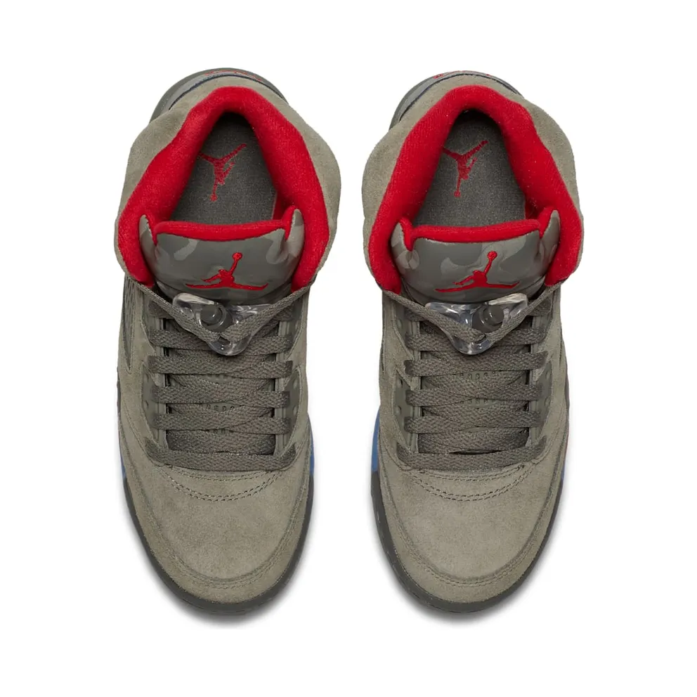 Jordan 5 Retro P51 Camo (GS) Dark Stucco/University Red-River Rock (440888-051)