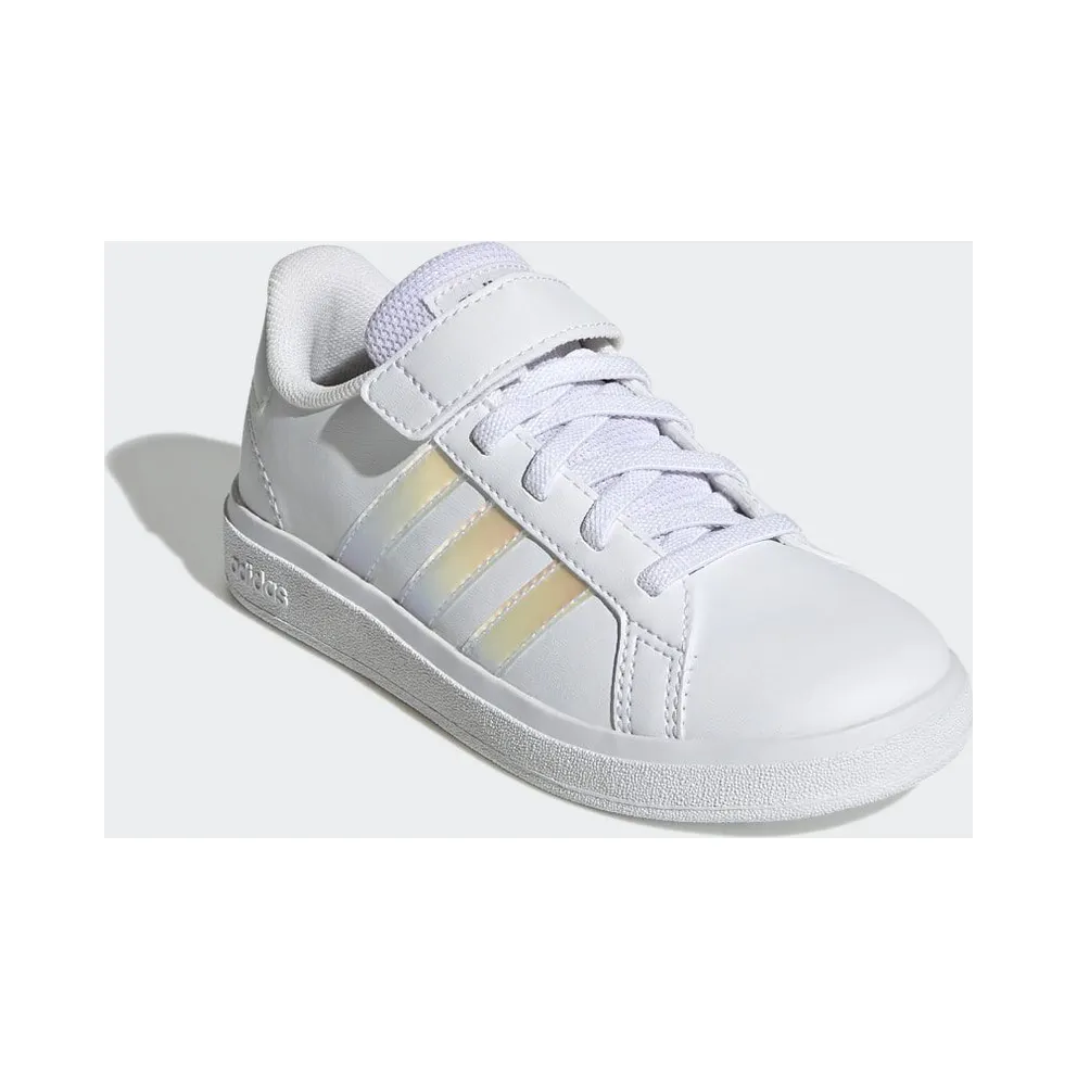 Adidas Grand Court Lifestyle Court Elastic Lace and Top Strap Cloud White / Iridescent / Cloud White (GY2327)