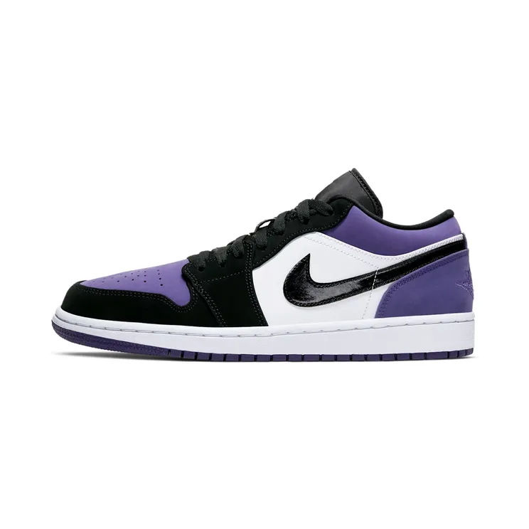 Air Jordan 1 Low “White / Court Purple / Black” (553558-125)