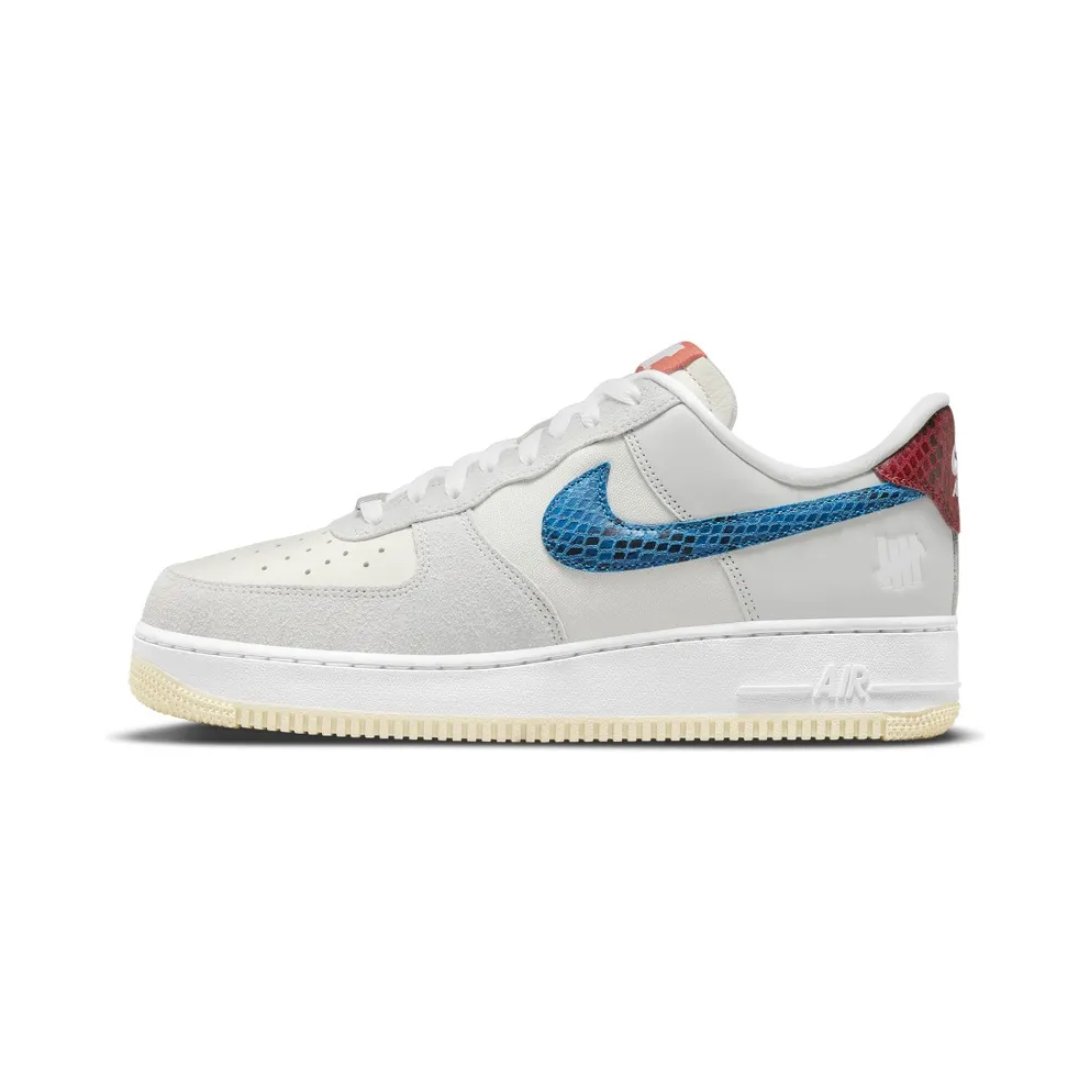 Nike x Undefeated Air Force 1 Low SP 5 On It Dunk Vs AF1 (2021) – “White / Neutral Grey-blue-red” (DM8461-001)