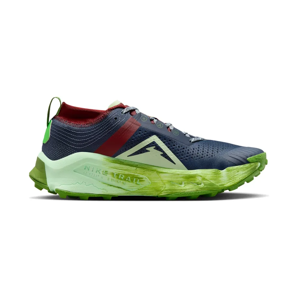 Nike ZoomX Zegama Thunder Blue Chlorophyll Dark Team Red Summit White (DH0623-403)
