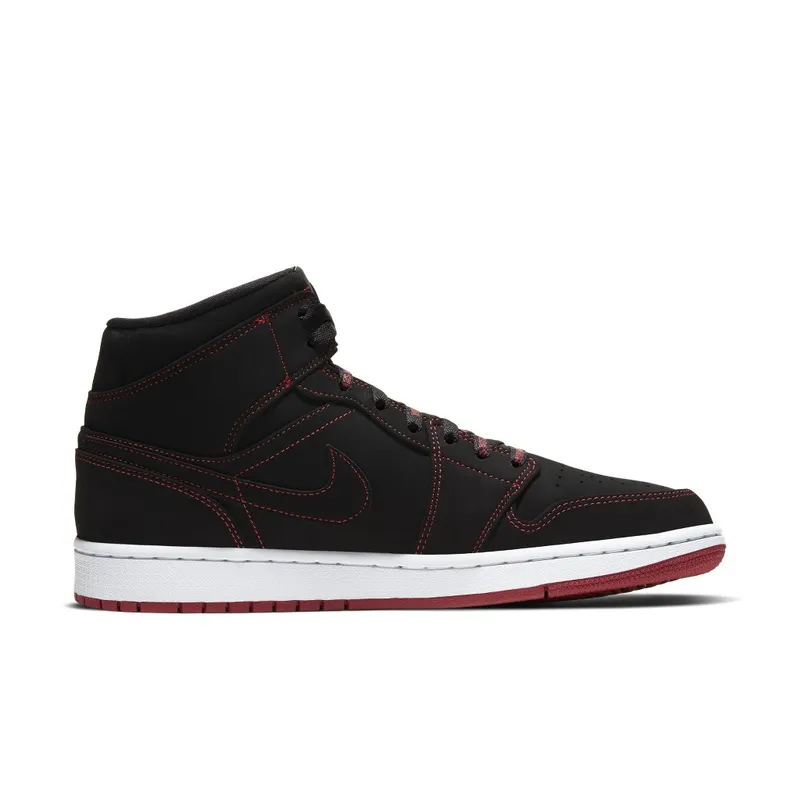 Jordan 1 Mid Fearless Come Fly With Me Black/Gym Red-White (CK5665-062)