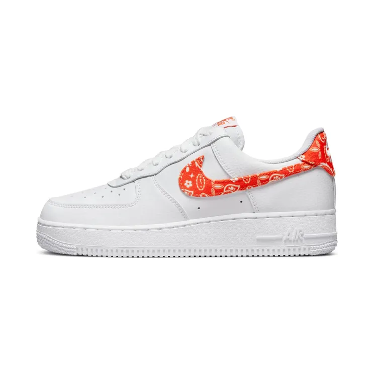 Nike Air Force 1 Low Orange Paisley “White / Rush Orange” (DJ9942-102)