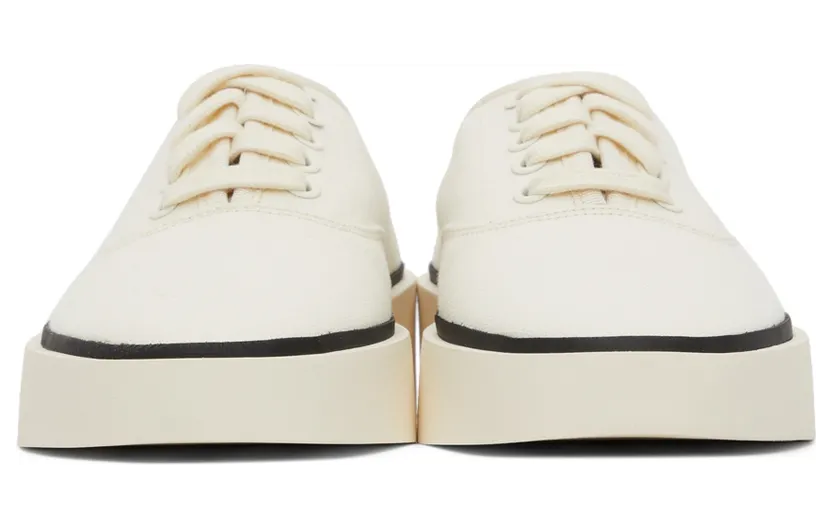 Fear of God White Canvas 101 Backless Sneakers (FG80-003CNV) (2)