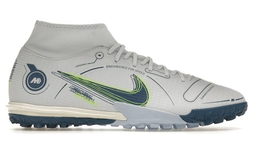 Nike Superfly 8 Academy TF Football Grey Light Marine (DJ2878-054)