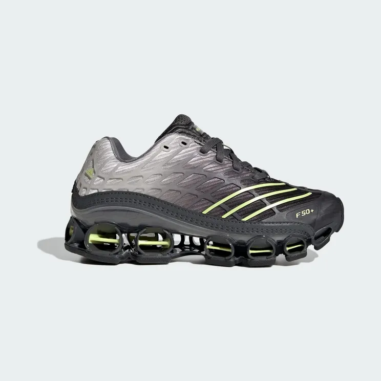 adidas Megaride F50 “Core Black / Frozen Lemon / Grey Six” (KK2480)