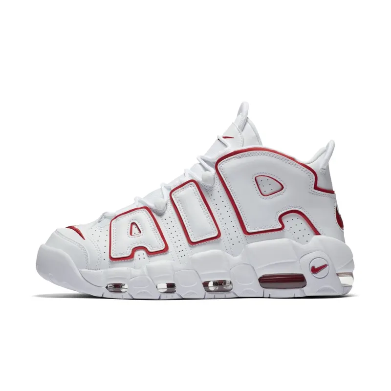 Nike Air More Uptempo White Varsity Red Outline White/Varsity Red-White (921948-102)