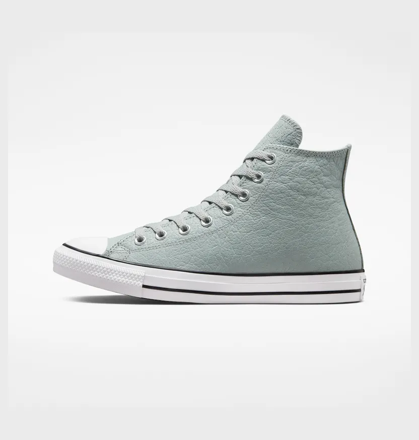 Converse Chuck Taylor All Star Tumbled Leather Ash Stone/wit/zwart