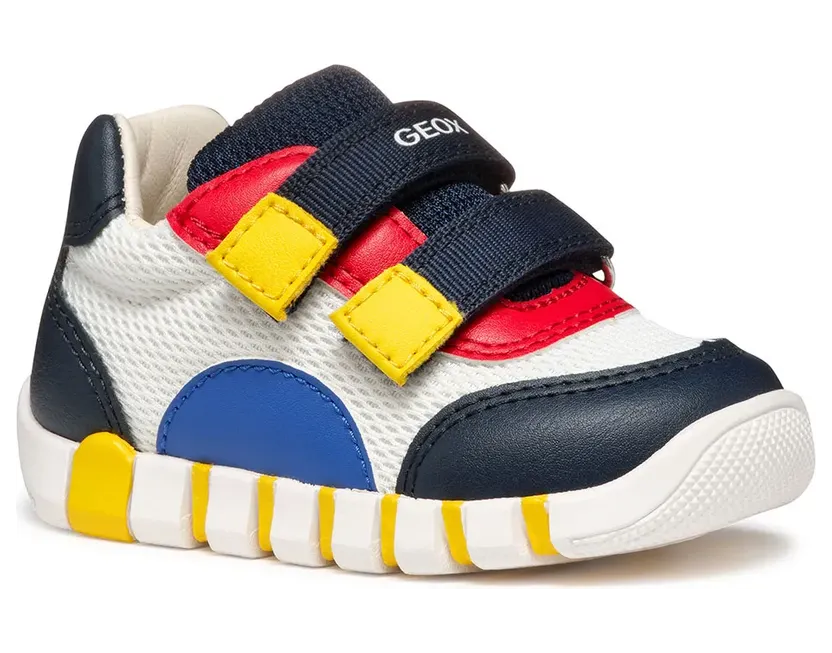 Geox sneaker Wit/Marineblauw (B3555C01454-C0899)