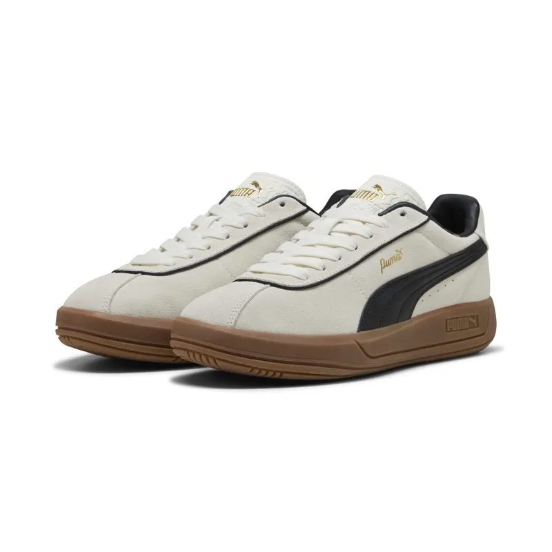 Puma Club Klassika Suede “Warm White / Puma Black / Puma Gold” (400718_01)