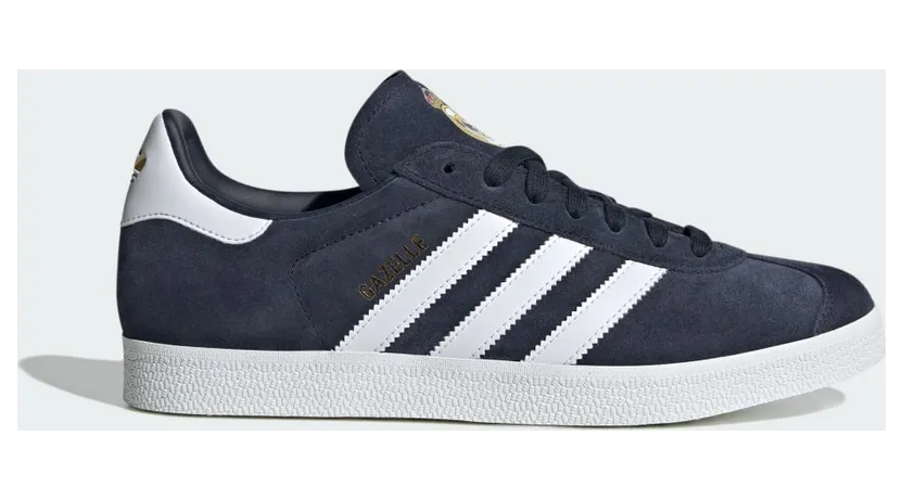 adidas Gazelle Real Madrid Legend Ink / Cloud White / Gold Metallic (IE8502)