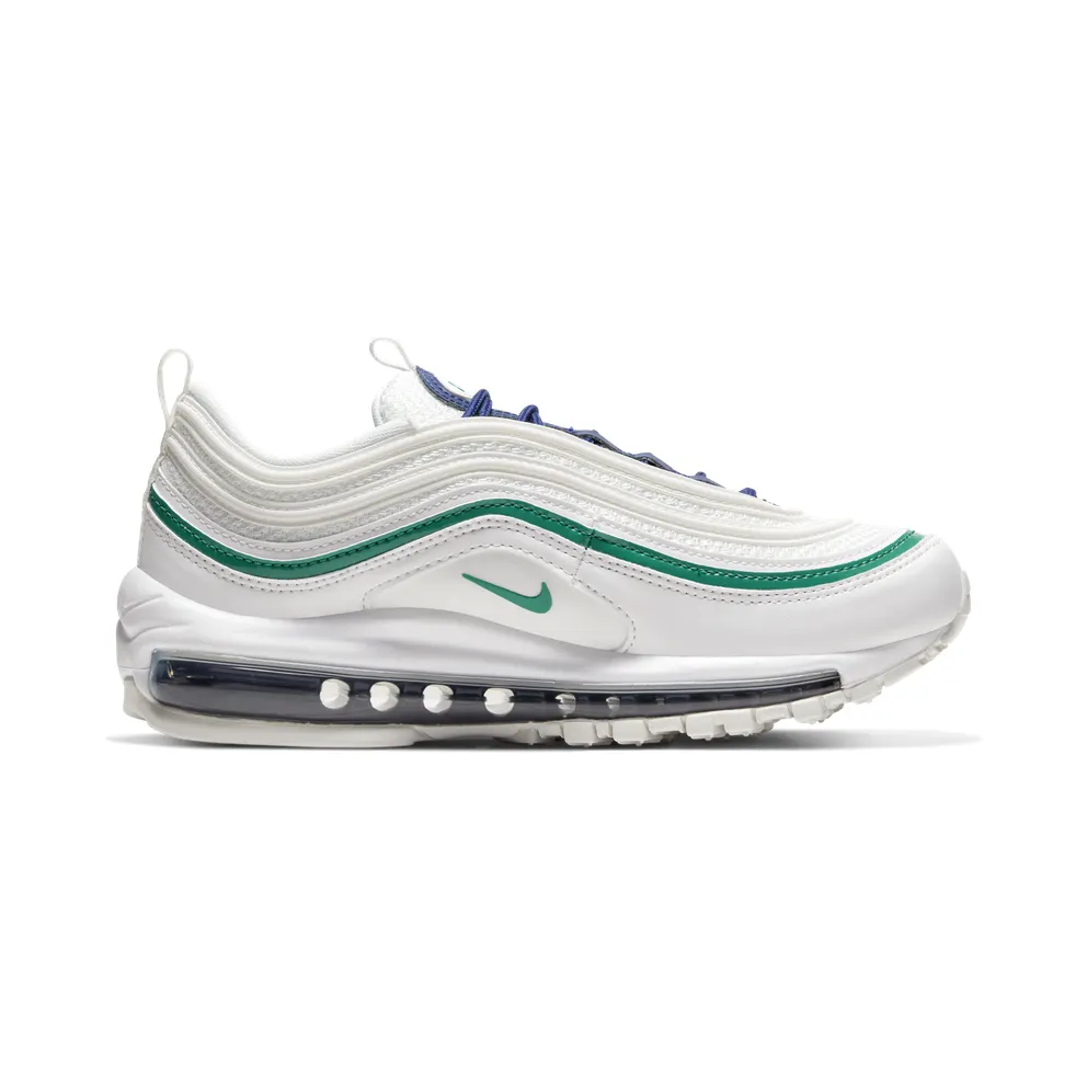 Nike Air Max 97 “Summit White / Deep Royal Blue / White / Neptune Green” (921733-107)