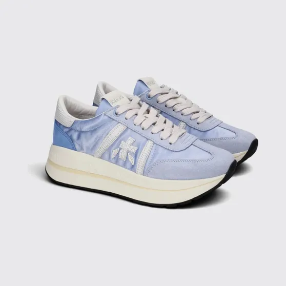 Premiata Leather Bethcoin Sneakers Blue (BETHCOIN8146)