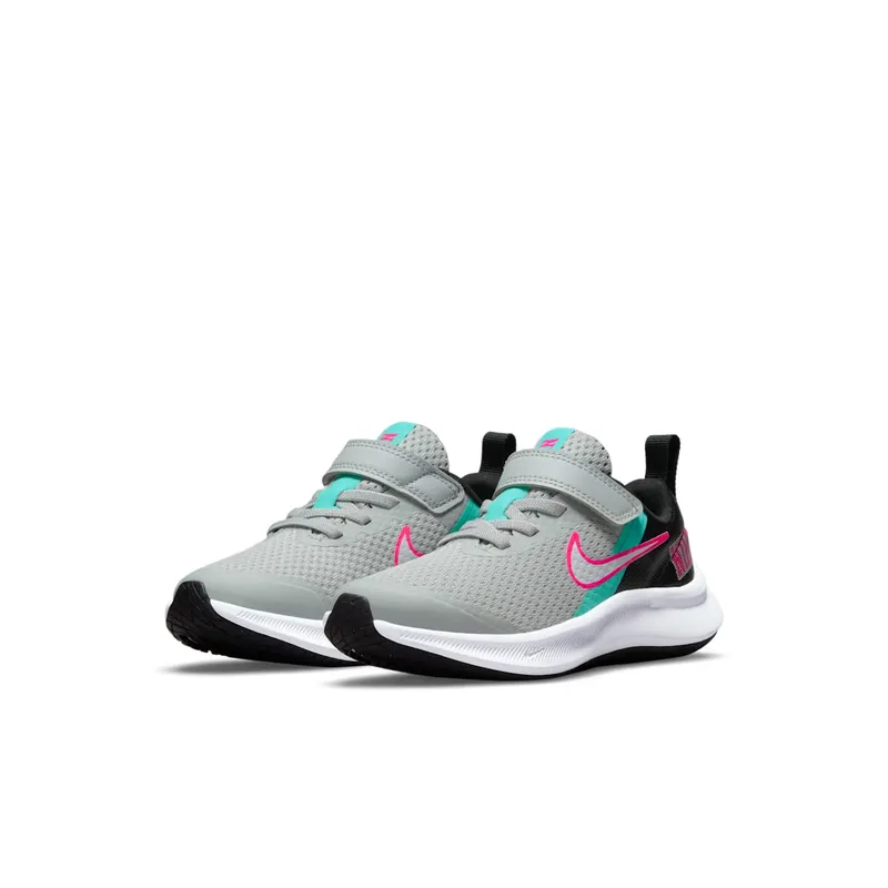 Nike Star Runner 3 SE PS “Grey Fog / Black / Hyper Pink / White” (DD1150-001)