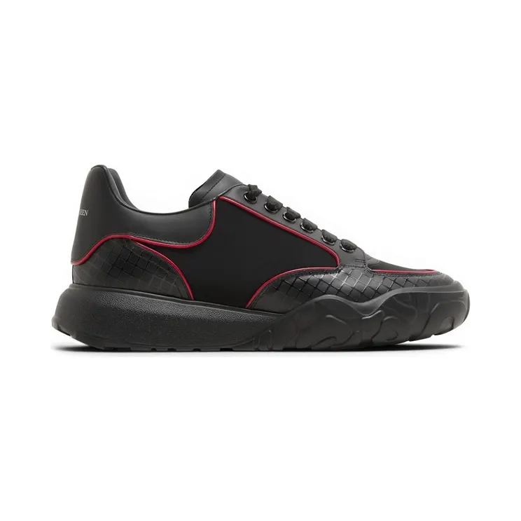 Alexander McQueen Oversized Court Trainer Black Lust Red (667800 W4RA1 1037)