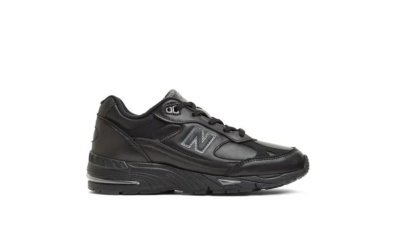 New Balance 991 Leather Black Grey (W991TK)