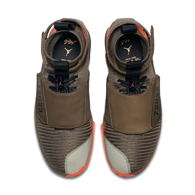 Jordan XX Flyknit R&B Melo Olive Medium Olive/Medium Olive-Safety Orange (BQ3271-200)