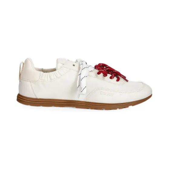 DKNY Arianna logo-embossed panelled sneakers – Beige (K3600076)