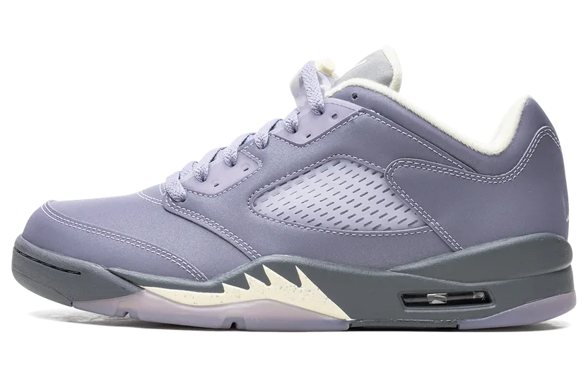 Air Jordan 5 Retro Low Indigo Haze/Metallic Silver/Alabaster/Fire Red (FJ4563-500)