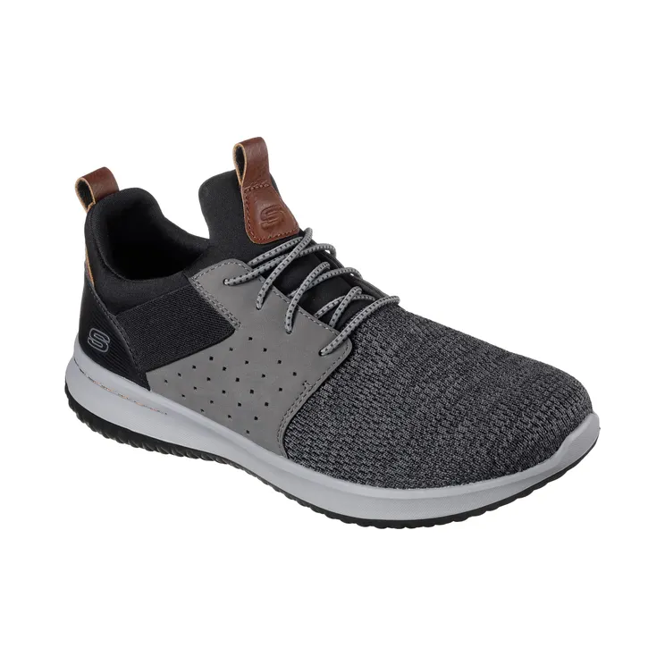 Skechers Delson Camben “Black / Grey (65474 Bkgy)” (65474BKGY)