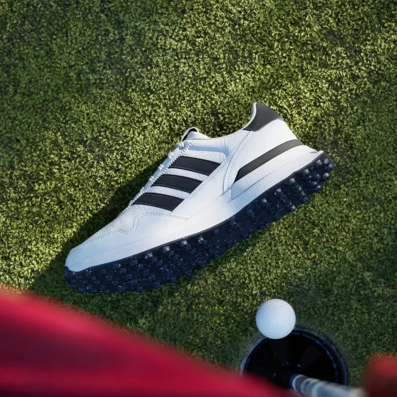Adidas S2G 26 LEATHER SPIKELESS GOLF SHOES Cloud White / Core Black / Cloud White (HP7087)