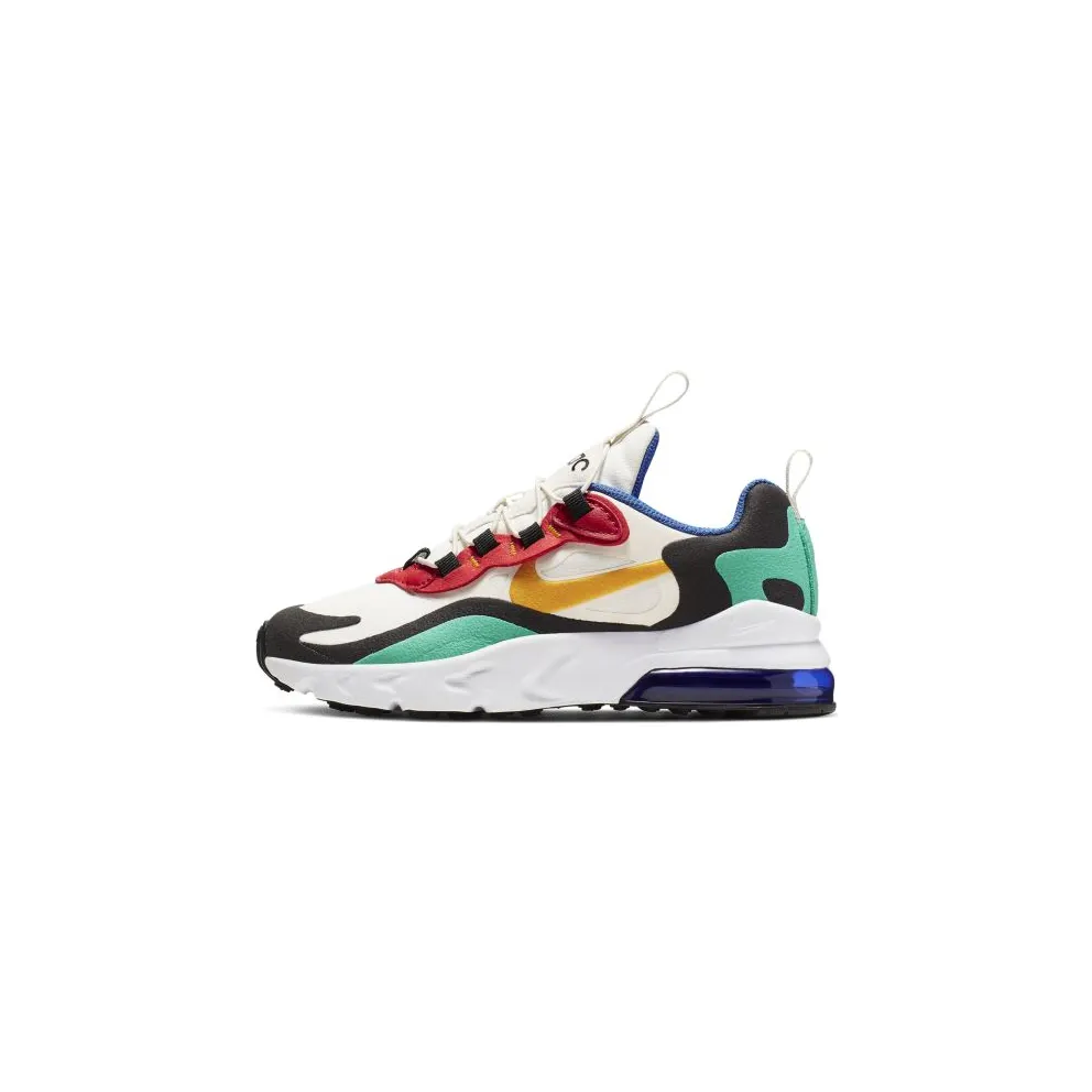 Nike Air Max 270 React Phantom Multi-Color (PS) Phantom/University Gold-University Red-Black-Kinetic Green-Hyper Royal (BQ0102-001)