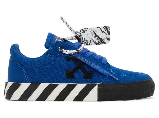 Off-White Blue and Black Vulcanized Low Sneakers (OWIA178E20FAB0014510)
