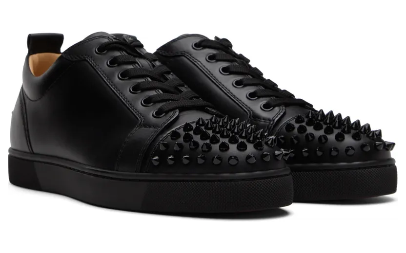 Christian Louboutin Black Louis Junior Spikes Sneakers (1130573) (4)