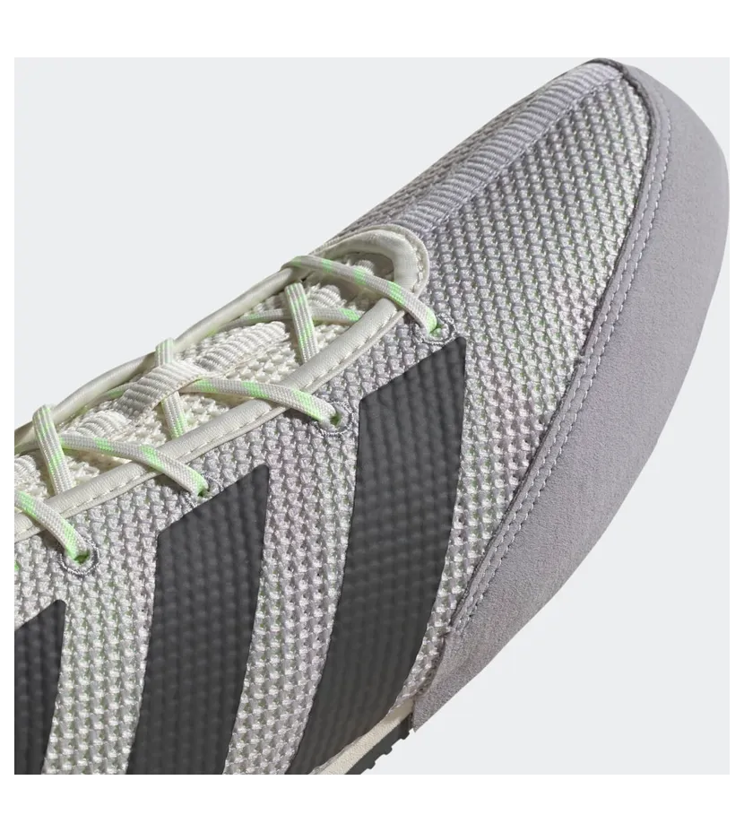 adidas Box Hog 3 Schuh Chalk White / Grey Six / Signal Green (FV6584)